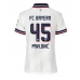 Bayern Munich Aleksandar Pavlovic #45 Borta matchtröja Dam 2026-27 Kortärmad Billigt Bayern Munich Aleksandar Pavlovic #45 Borta matchtröja Dam 2026-27 Kortärmad Billigt